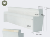 Pop-Up Reception Desk - White