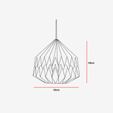 Big Pleat Linen Pendant Lamp