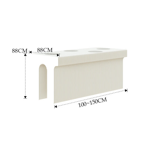 Concertina Arch Display Unit- White