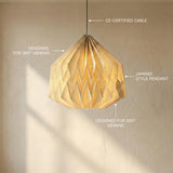 Big Pleat Linen Pendant Lamp