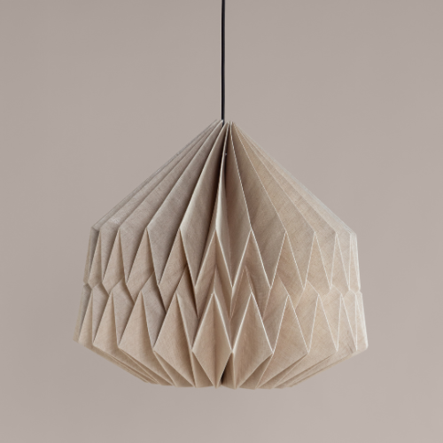 Big Pleat Linen Pendant Lamp