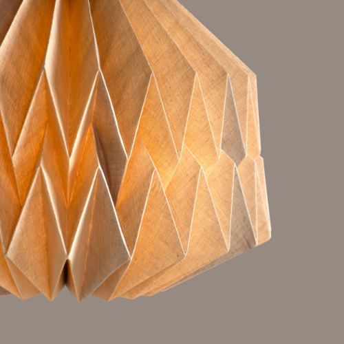 Big Pleat Linen Pendant Lamp