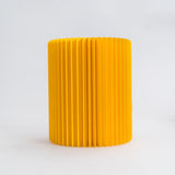 Concertina Paper Stool - Yellow