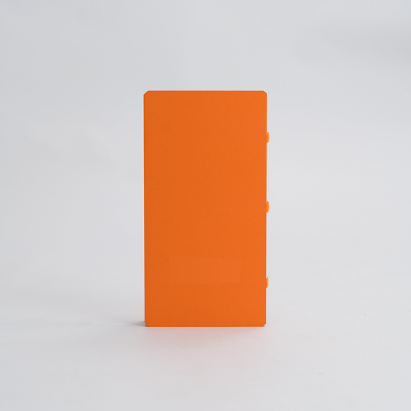 Foldable Circular Paper Table - Orange