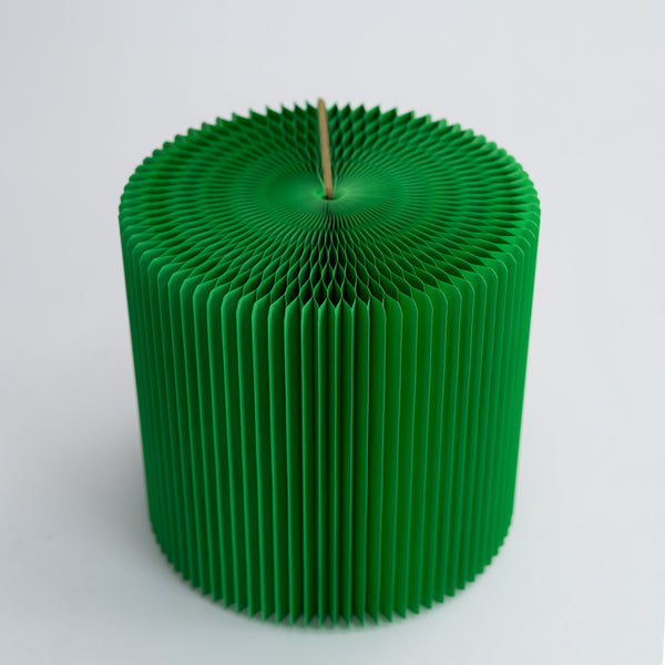 Foldable Circular Paper Table - Green
