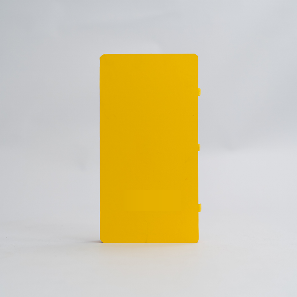 Foldable Circular Paper Table - Yellow