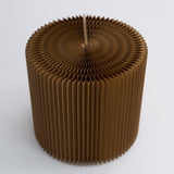 Foldable Circular Paper Table - Brown