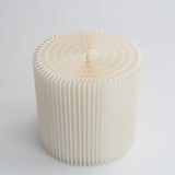 Foldable Circular Paper Table - White