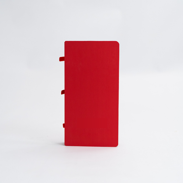 Foldable Circular Paper Table - Red