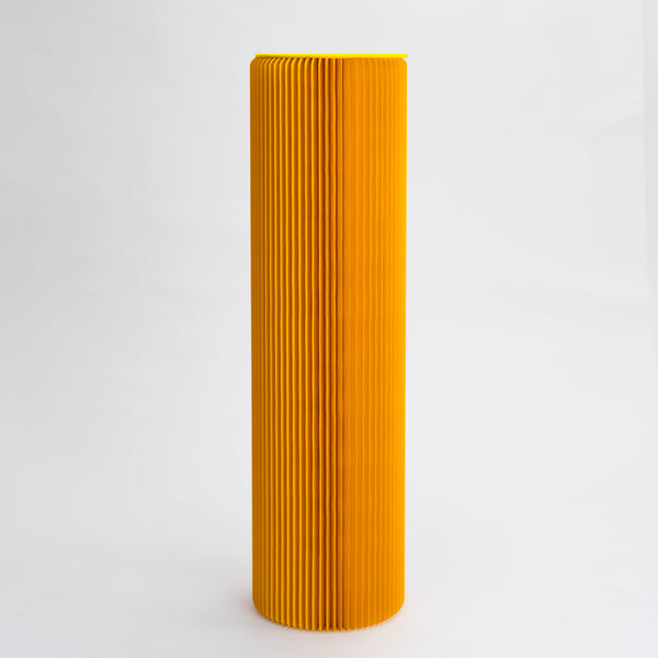 Pillar Display Table - Yellow