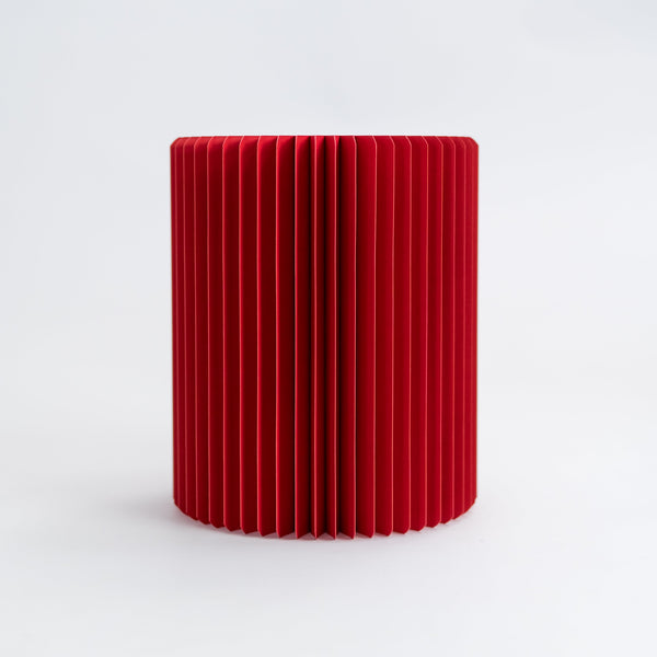 Concertina Paper Stool - Red