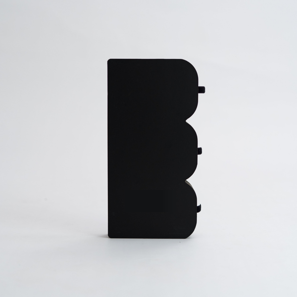 Fluted Paper Table- Black