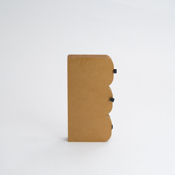 Fluted Paper Table- Brown