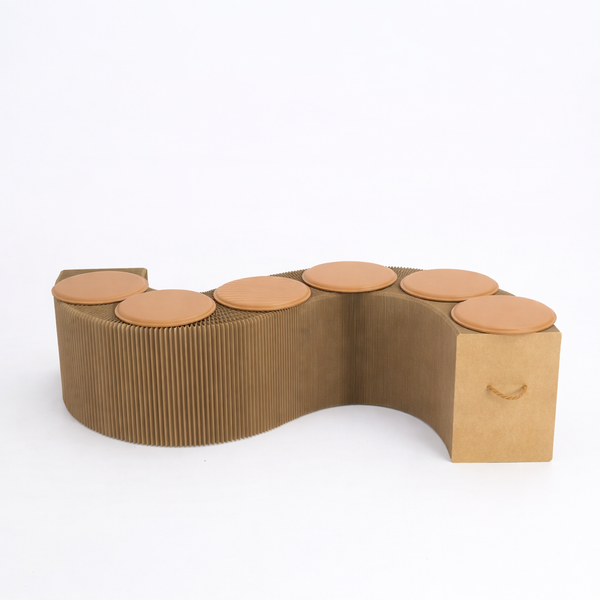 Foldable Paper Bench - Recycled